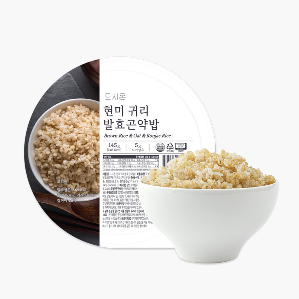 드시온 현미 귀리 발효곤약밥 20개입